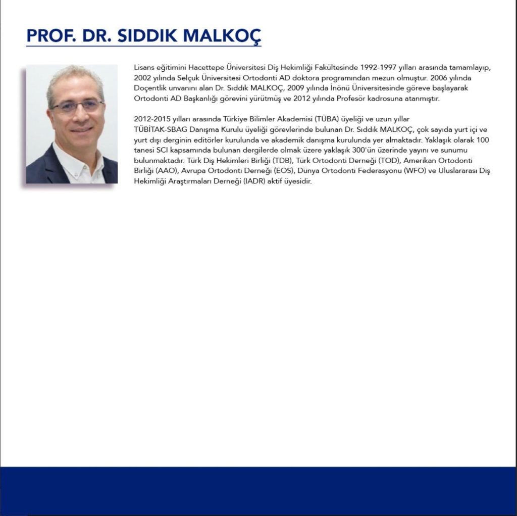 Prof. Dr. Sıddık Malkoç özgeçmişi